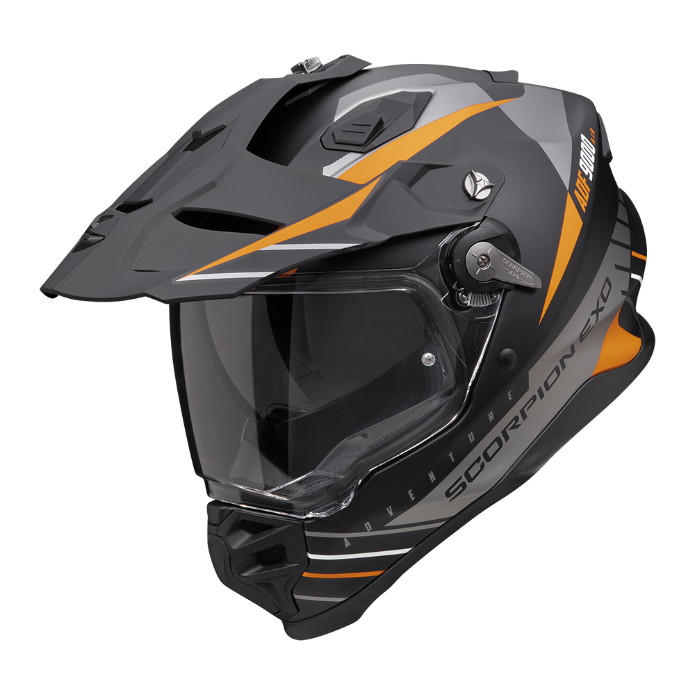 Scorpion  Adf-9000 Air Feat Matt Black-Silver-Orange