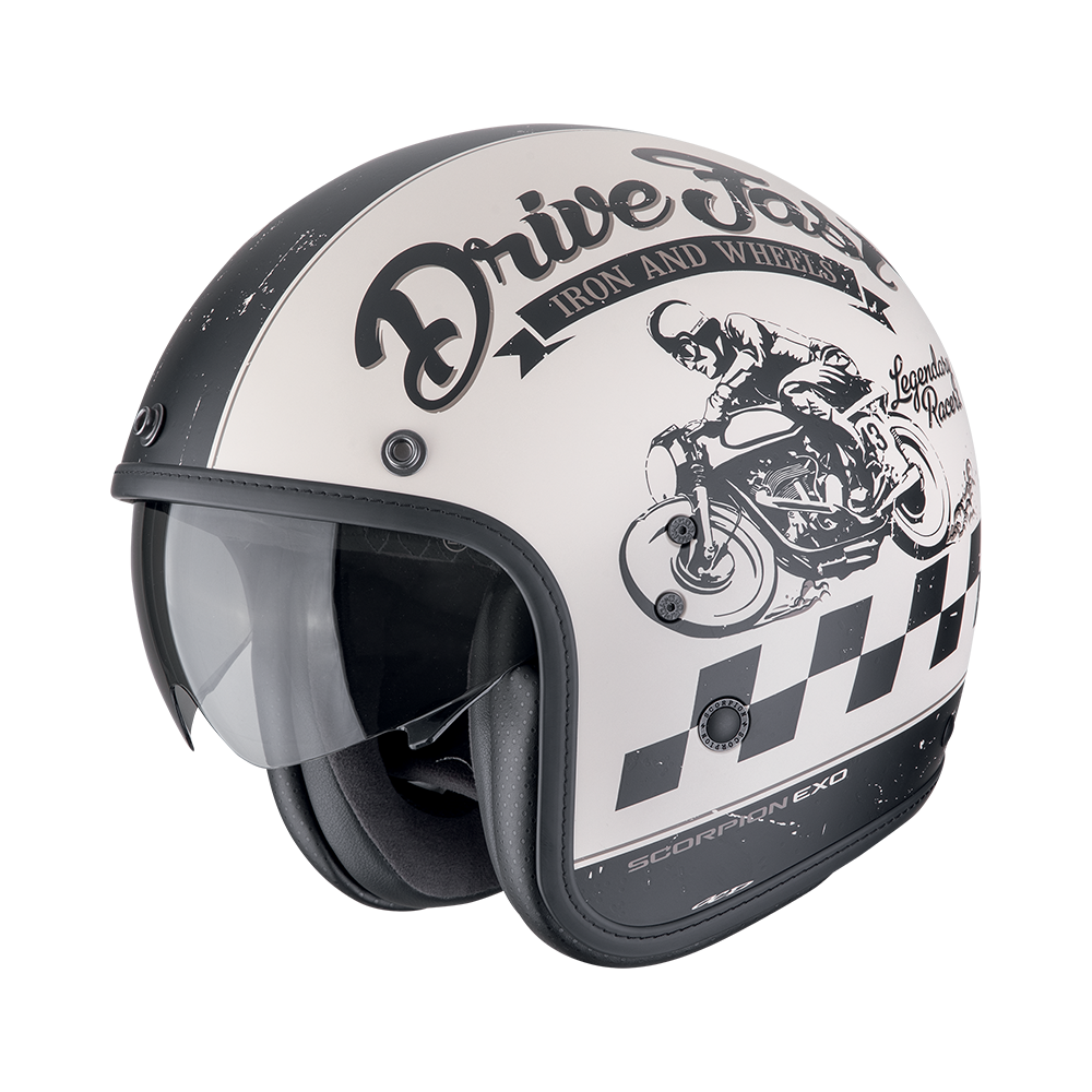 Scorpion  Belfast Evo Drive Fast Matt Cream-Black
