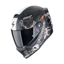 Scorpion  Covert Fx Skullz Matt Black-Grey-Gold