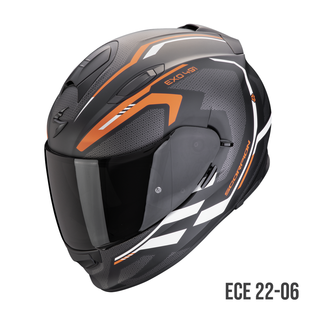 Scorpion  Exo-491 Kripta Matt Black-Orange-White
