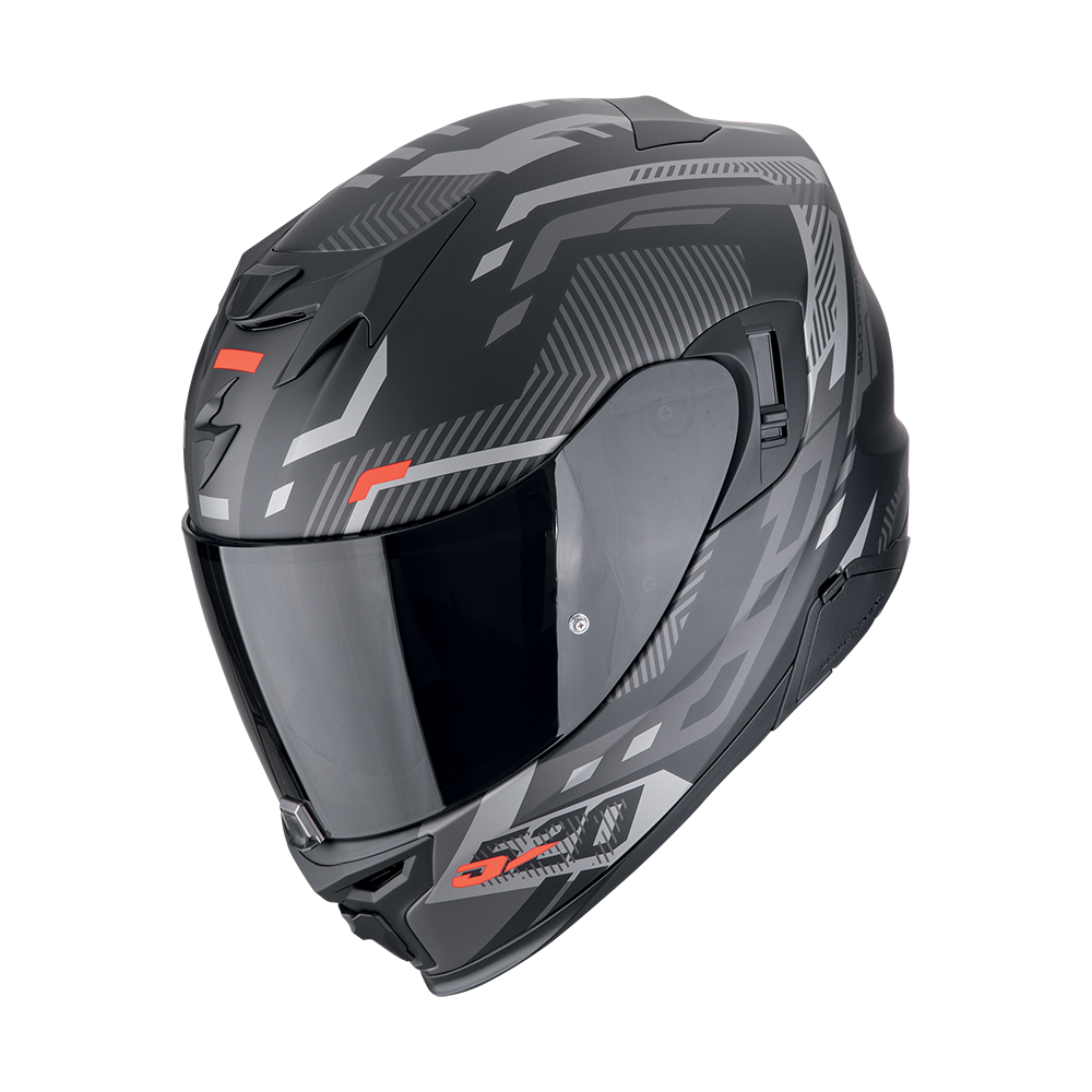 Scorpion  Exo-520 Evo Air Ranka Matt Black-Silver-Red