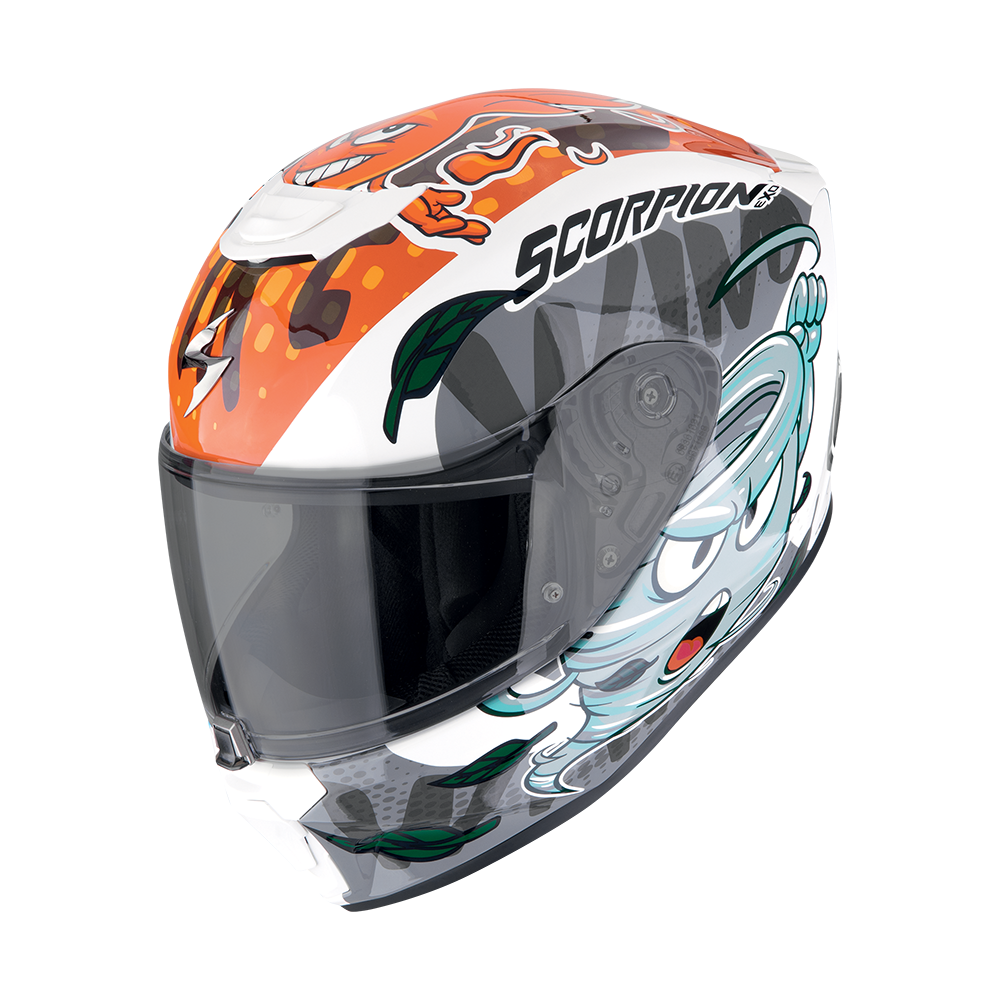 Scorpion  Exo-Jnr Air The4Elements White-Blue-Orange