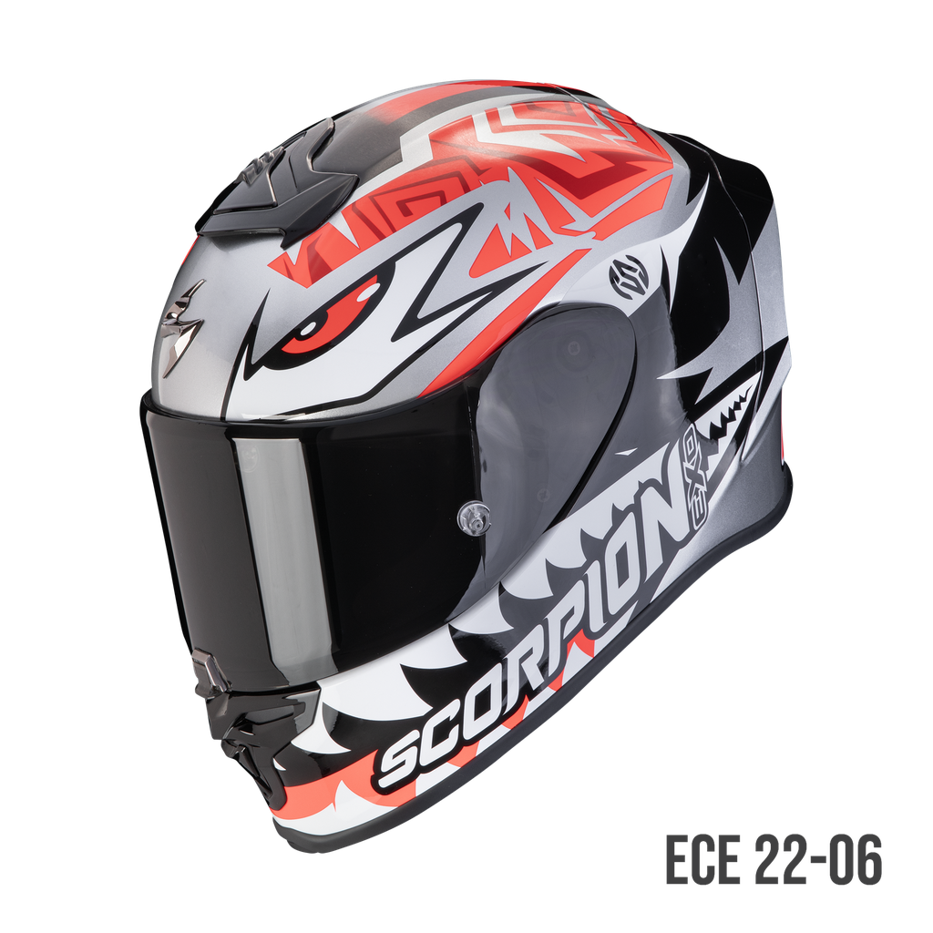 Scorpion  Exo-R1 Evo Air Zaccone Replica Silver-Black-Red
