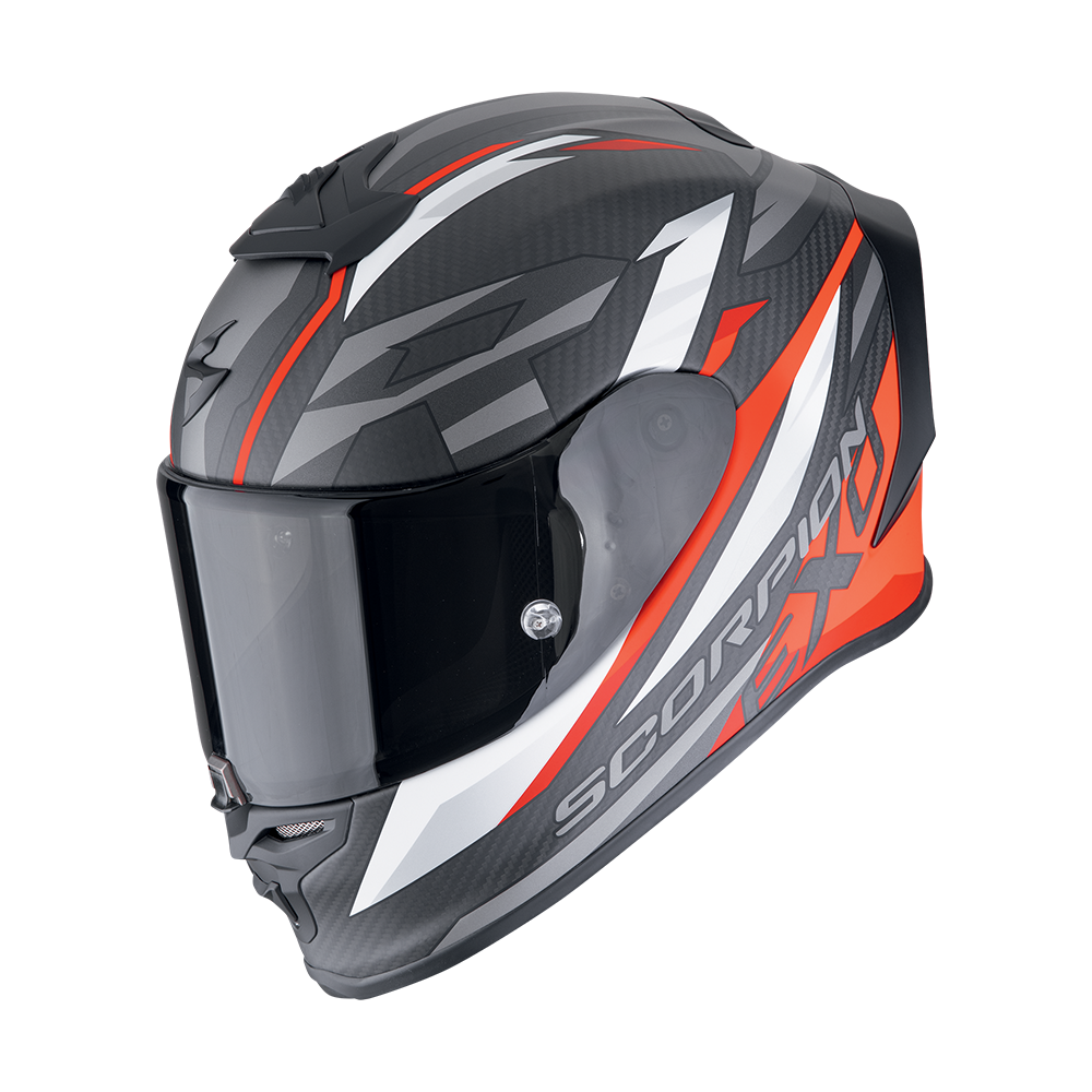 Scorpion  Exo-R1 Evo Onyx Carbon Air Runner Matt Black-Red