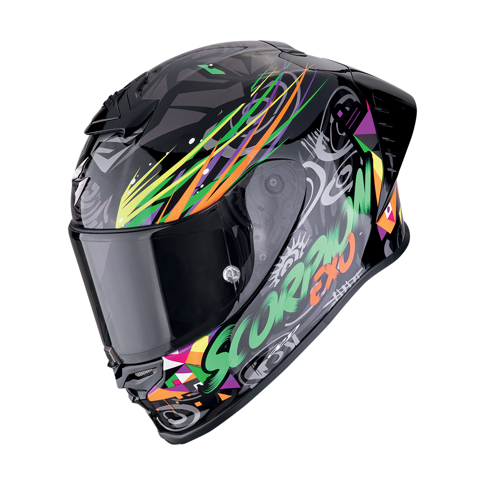 Scorpion  Exo-R1 Evo Ii Air Savage Black-Green-Orange