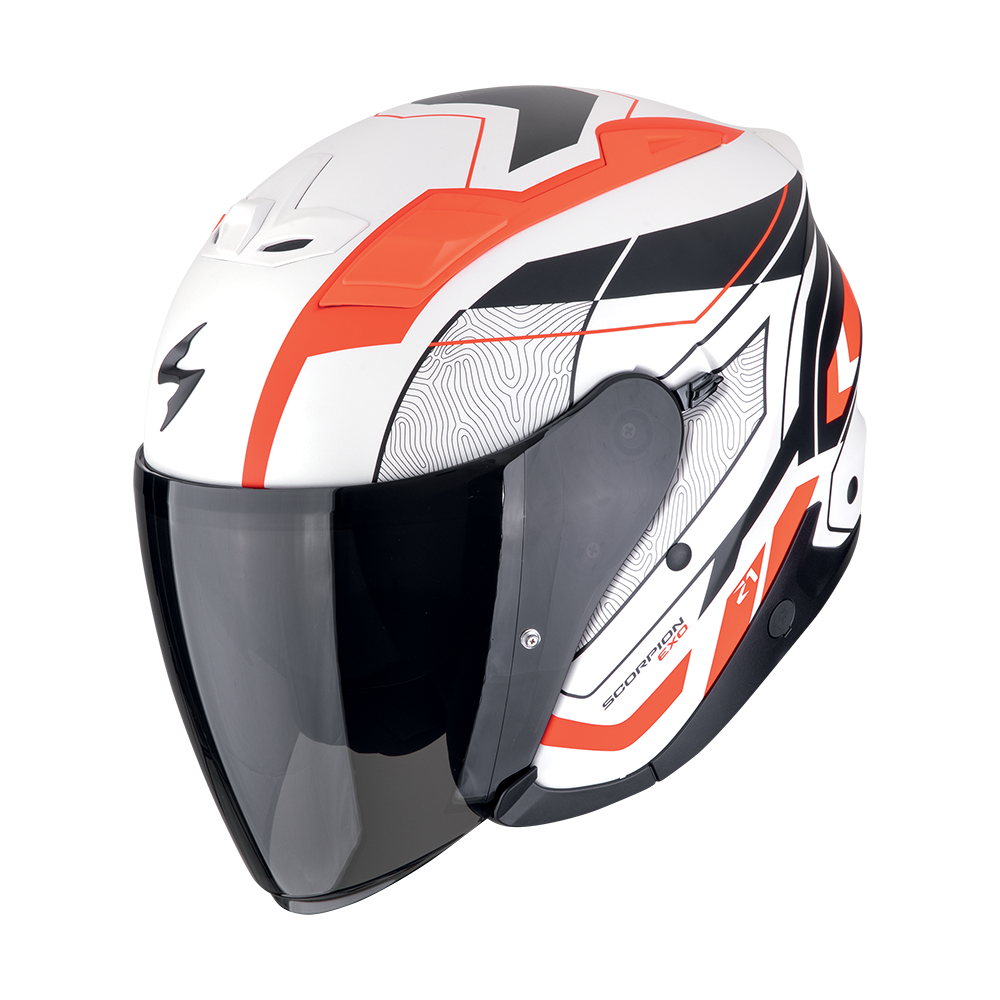 Scorpion  Exo-Z1 Vue Matt White-Red-Black
