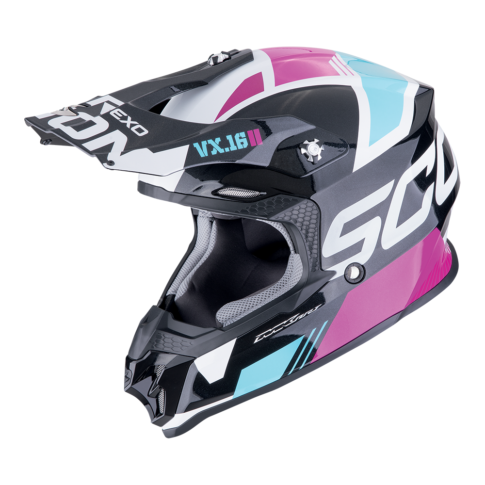 Scorpion  Vx-16 Evo Air Analog Metal Black-Blue-Pink