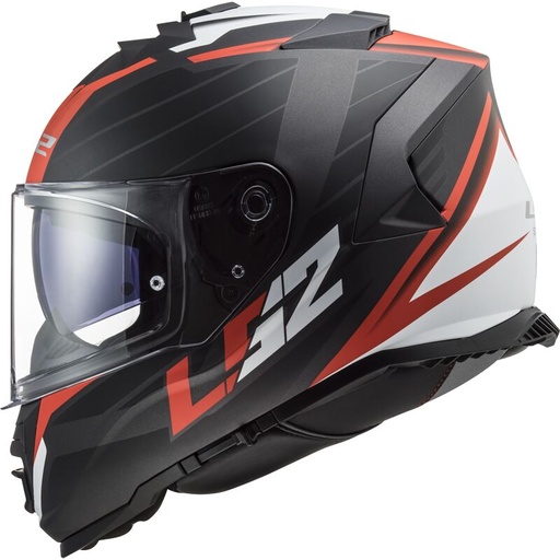 LS2 FF800 Storm II Nerve Matt Black Red-06