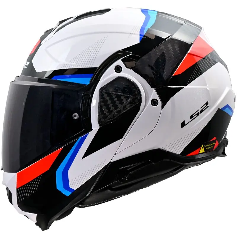 LS2 FF910 Advant II Triple White Blue Red