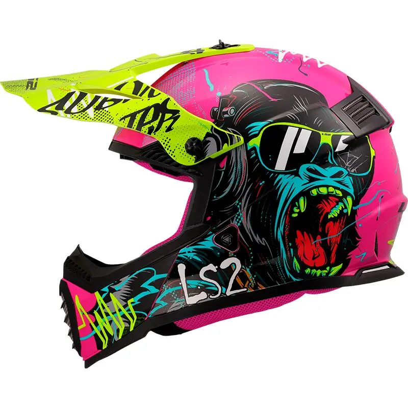 LS2 MX437 Fast II Mini Gorilla Purple-06
