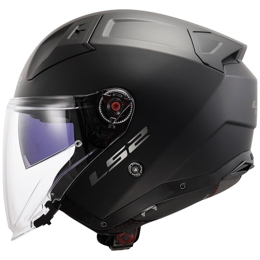 LS2 OF603 Infinity II Solid Matt Black-06