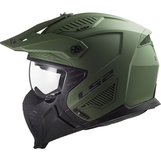 LS2 OF606 Drifter Solid Matt Military Green-06