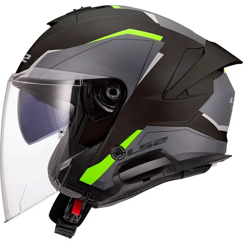 LS2 OF618 Verso II Air Black H-Vis Yellow