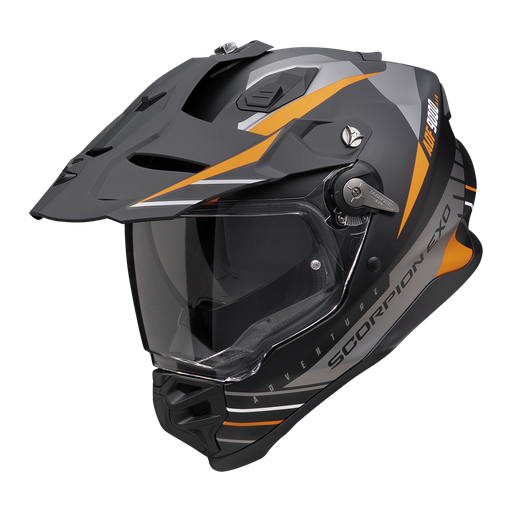 Scorpion  Adf-9000 Air Feat Matt Black-Silver-Orange