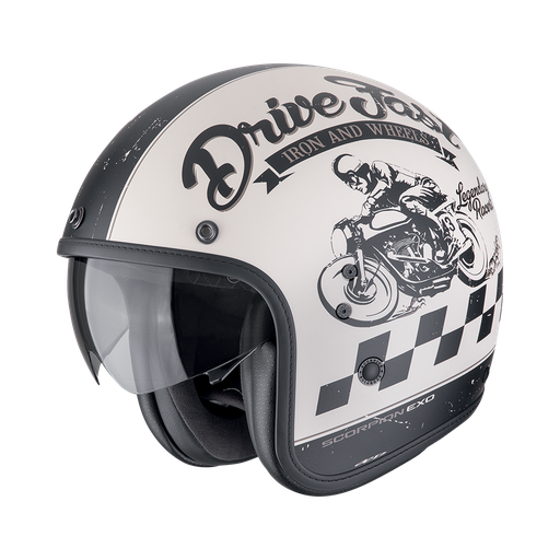 Scorpion  Belfast Evo Drive Fast Matt Cream-Black