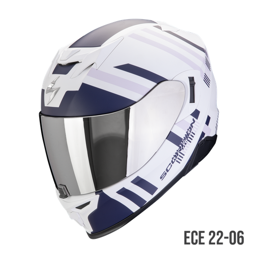 Scorpion  Exo-520 Evo Air Banshee Matt White-Blue-Purple