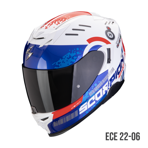 Scorpion  Exo-520 Evo Air Titan White-Blue-Red