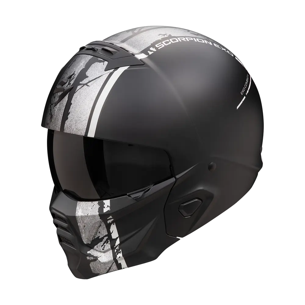 Scorpion  Exo-Combat Ii Lord Matt Black-Silver