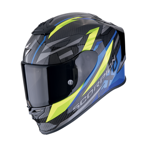 Scorpion  Exo-R1 Carbon Air Runner Black-Blue-Neon Yellow