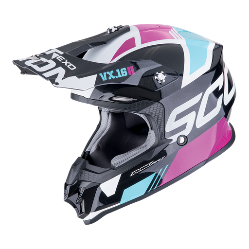 Scorpion  Vx-16 Evo Air Analog Metal Black-Blue-Pink