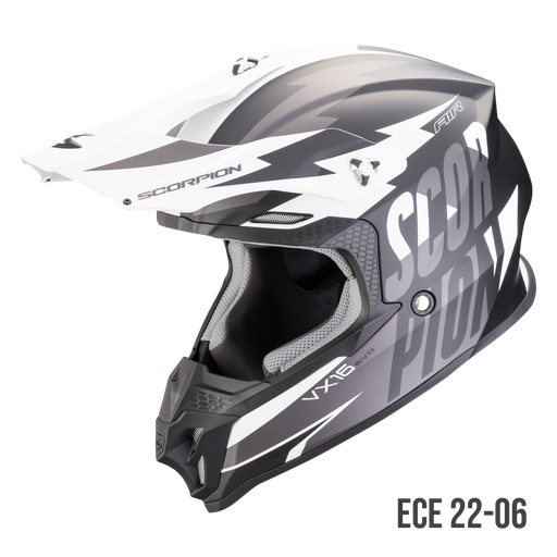 Scorpion  Vx-16 Evo Air Slanter Matt Black-Silver